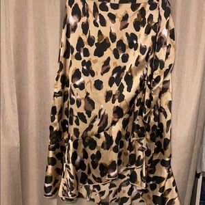 Cheetah Wrap skirt